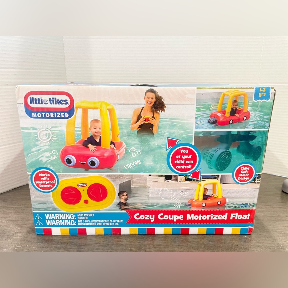 NEW Little Tikes Cozy Coupe Motorized Baby Float with Remote